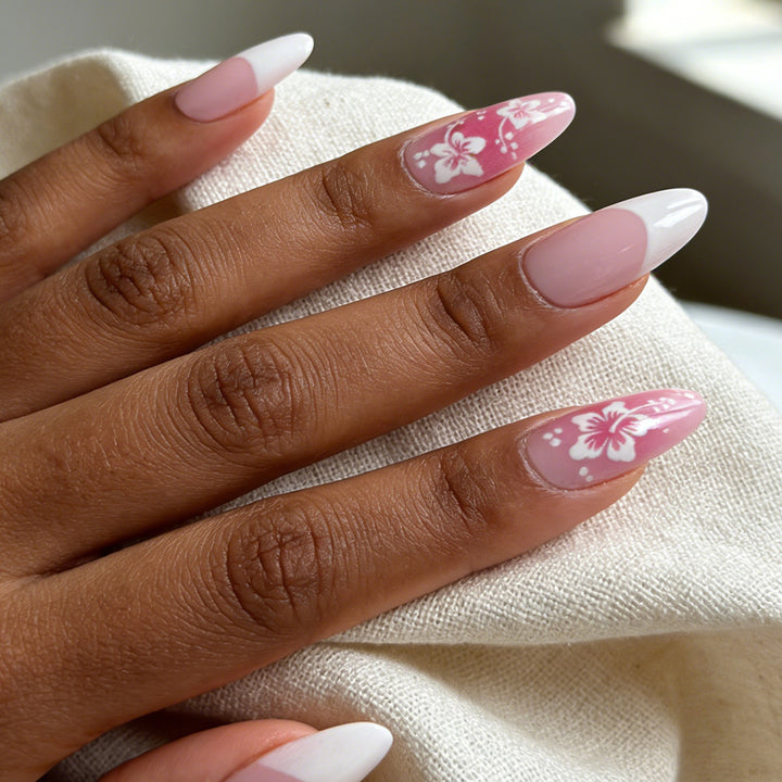 Florales Design Stiletto Nagelkunst Verlängerungen Karnz
