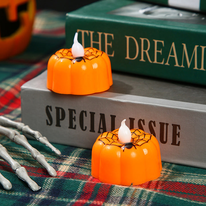 LED Mini Jack-O'-Lantern Kürbis Teelicht Nachtlicht dekoratives Accent