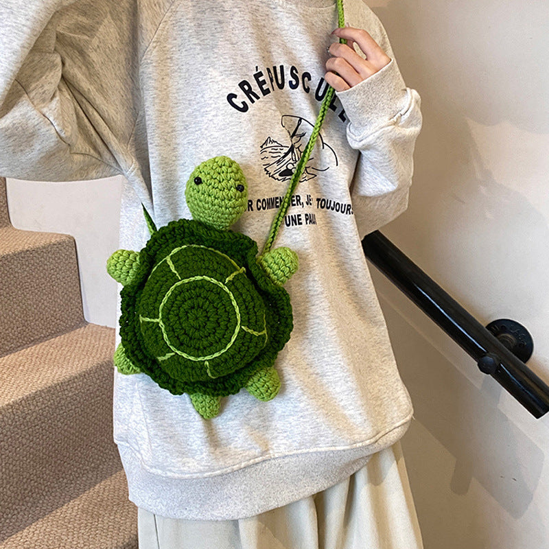 Niedlicher Plüsch-Schildkröten-Mini-Rucksack