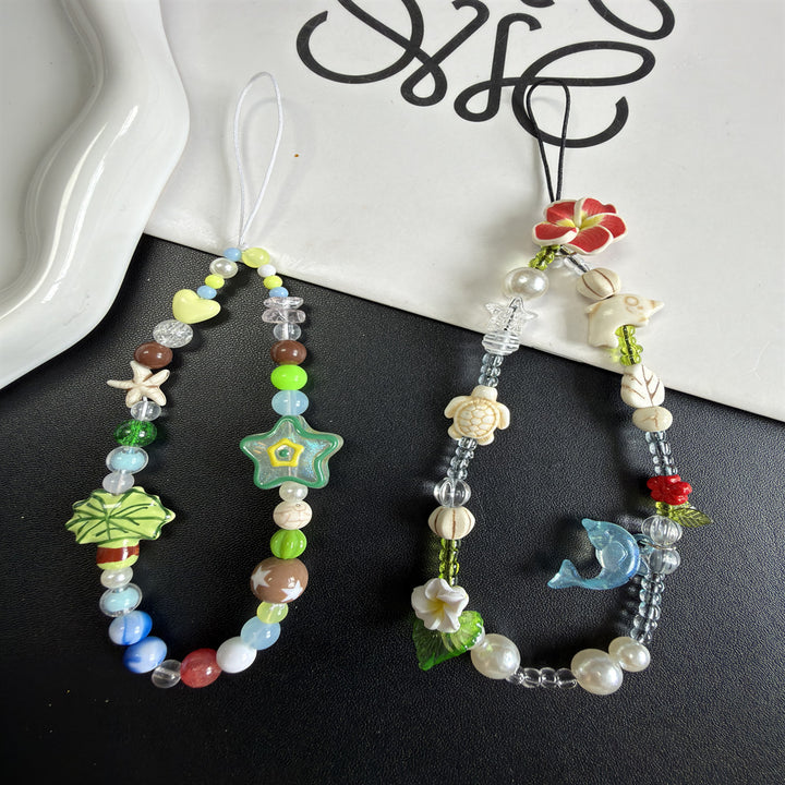 Handgemachter, von der Natur inspirierter, beaded Brillenhalter Karnz