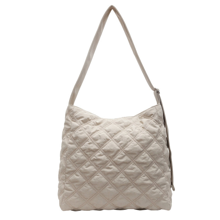 Gestepptes Weiches Stoff Schultertasche Karnz