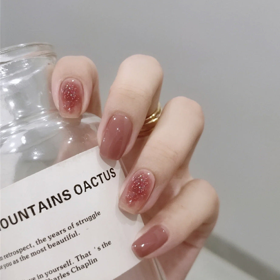 Elegantes Funkelndes Press-On Nagelset