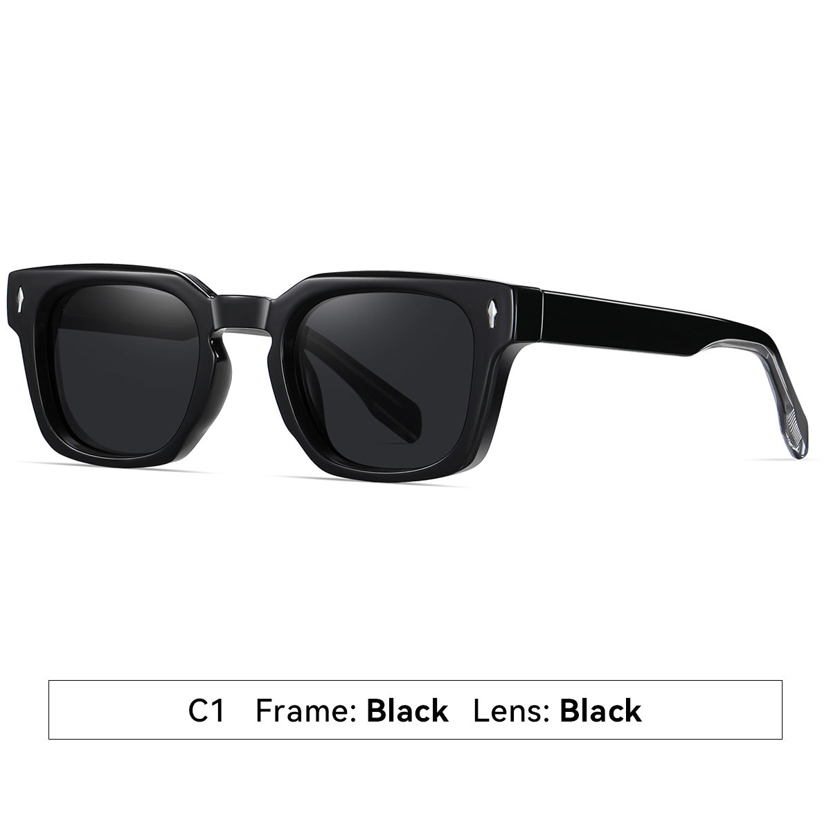 Damen modische Sonnenbrille mit quadratischem Rahmen und verlaufenden Gläsern Karnz
