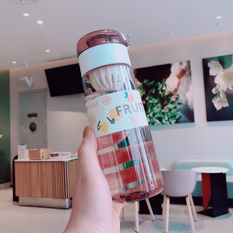 Damen Mehrweg-Infuserflasche mit fruchtigem Design Karnz