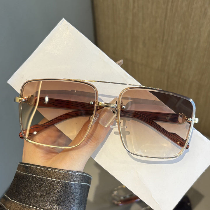 Oversized quadratische Rahmen-Sonnenbrille Karnz