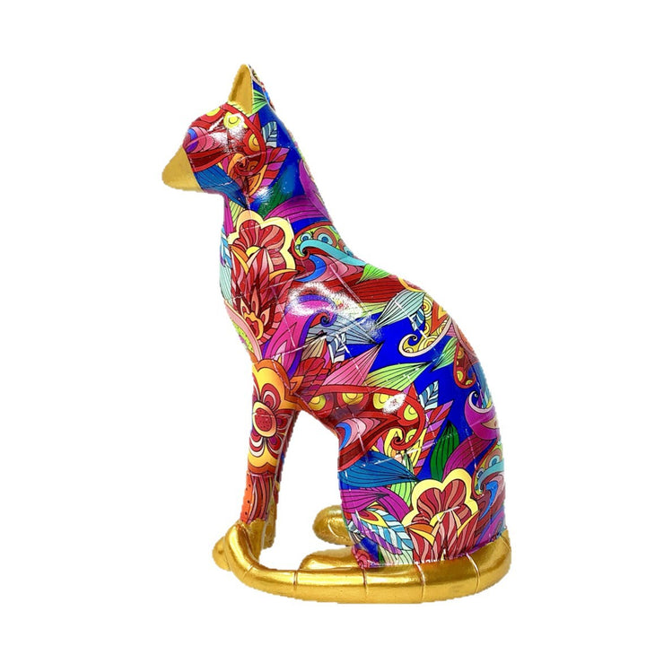 Dekorative Katzenstatue im modernen Kunststil Karnz