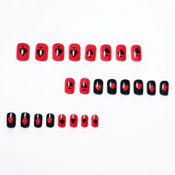 Kreatives Spielkarten Nageldesignset Karnz