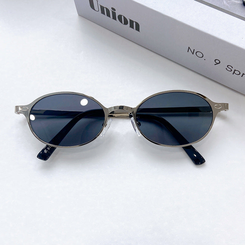 Modische Runde Sonnenbrille mit Elegantem Goldenen Rahmen Karnz