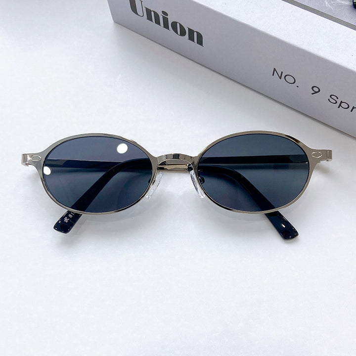 Modische Runde Sonnenbrille mit Elegantem Goldenen Rahmen Karnz