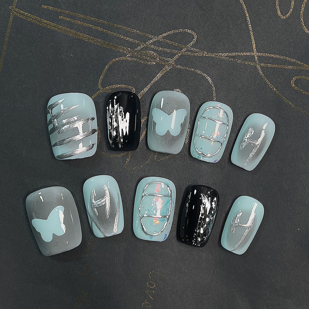 Künstlerische anpassbare Press-On-Nagelkollektion