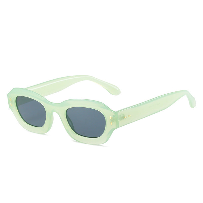 Damen Modische Sonnenbrille im Retro-Stil mit weitem Rahmen Karnz
