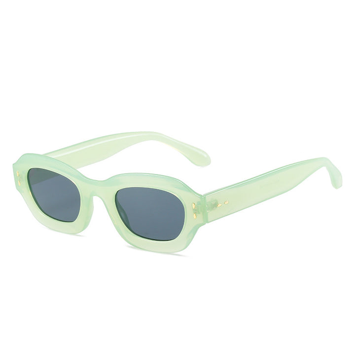 Damen Modische Sonnenbrille im Retro-Stil mit weitem Rahmen Karnz