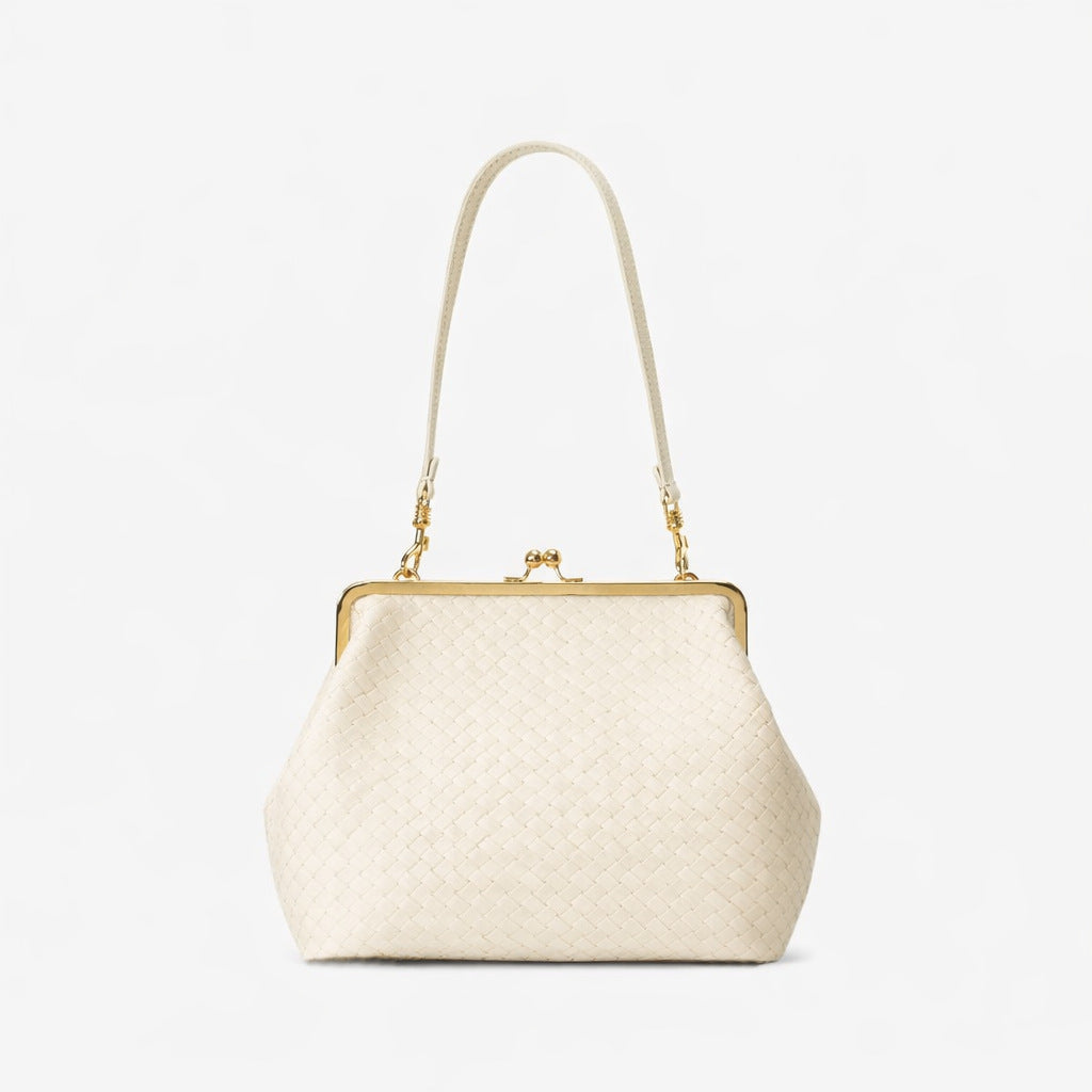 Elegante glänzende Krokodil-Effekt-Handtasche