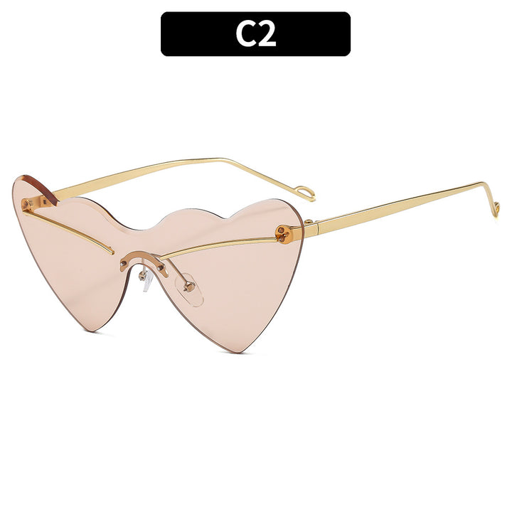 Herzförmige stilvolle Sonnenbrille