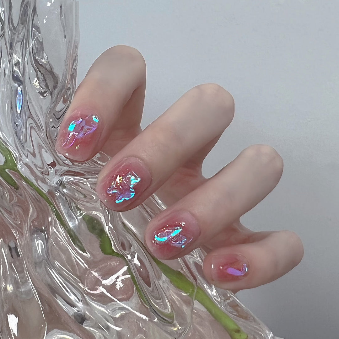 Künstlerisches Gel Press-On Nageldesign