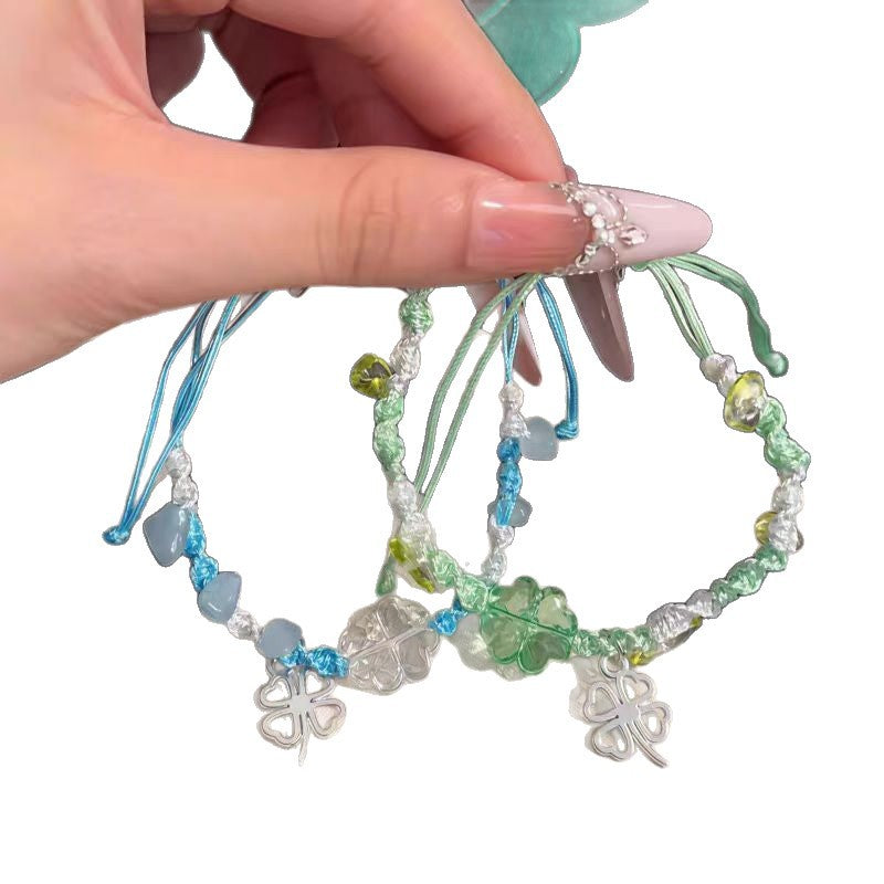 Verstellbares Kristall Charm Armband Karnz