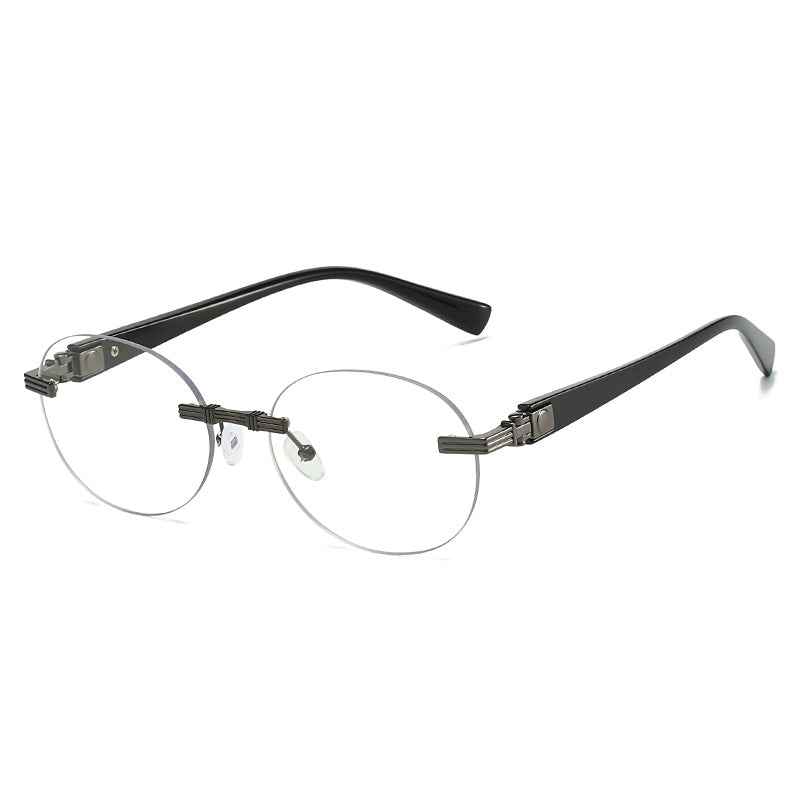 Damen modische Sonnenbrille mit transparentem Rahmen und flexibler Nasenauflage Karnz