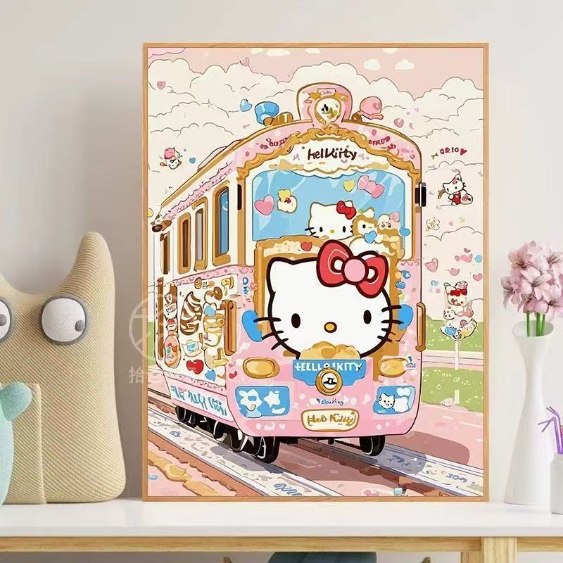 Hello Kitty-Themen Verspielte Wandkunst Karnz