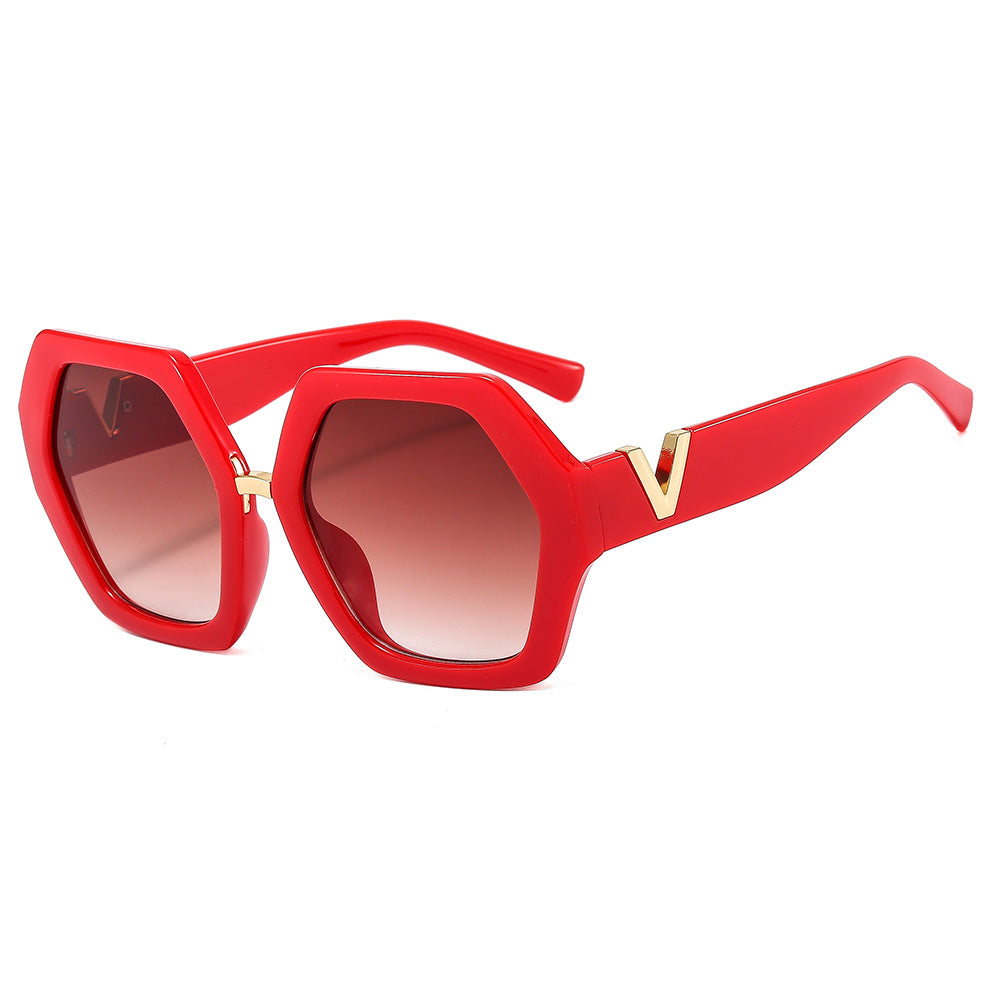 Damen elegante Sonnenbrille mit funkelndem Rahmen Karnz