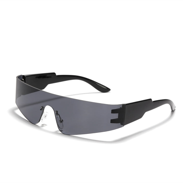 Damen futuristische Sport-Sonnenbrille mit optimalem UV-Schutz Karnz