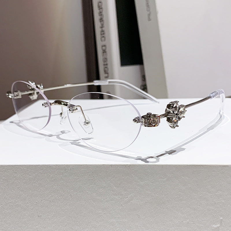 Damen elegante Sonnenbrille mit geometrischem Rahmen Karnz