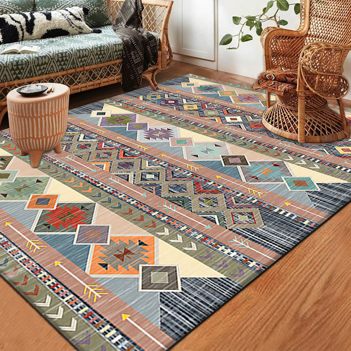 Modern Vintage-inspirierter dekorativer Teppich