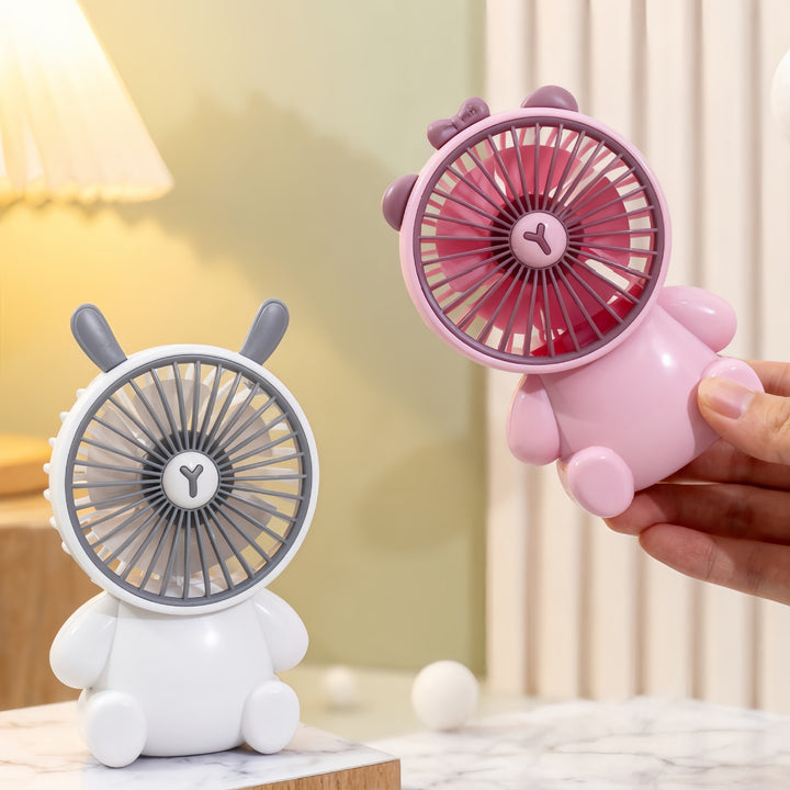 Damen Tragbarer USB Handventilator im niedlichen Tierdesign Karnz