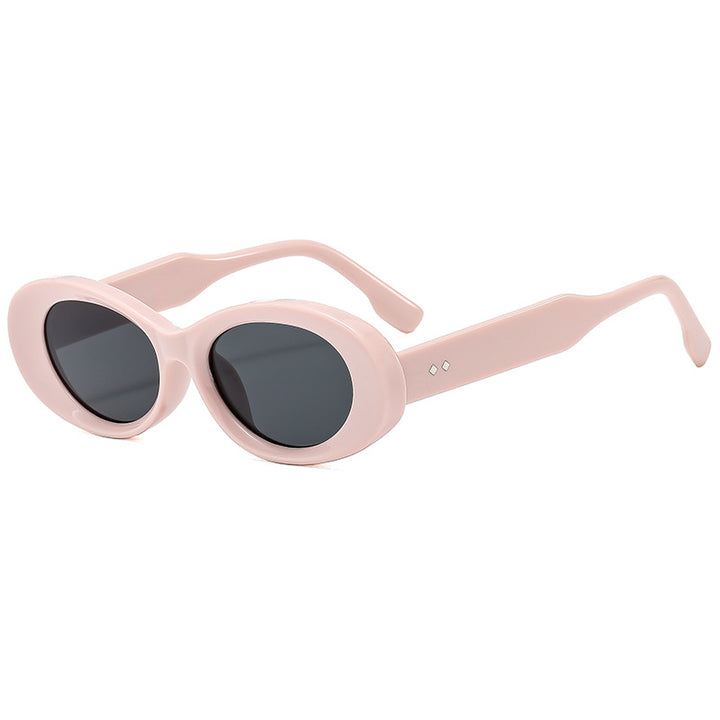 Damen Retro-inspirierte Sonnenbrille im eleganten Ovaldesign Karnz