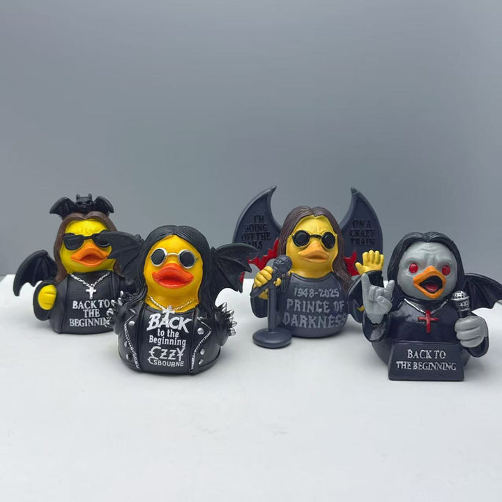 Lustige Gummiente mit Rocker-Design Karnz
