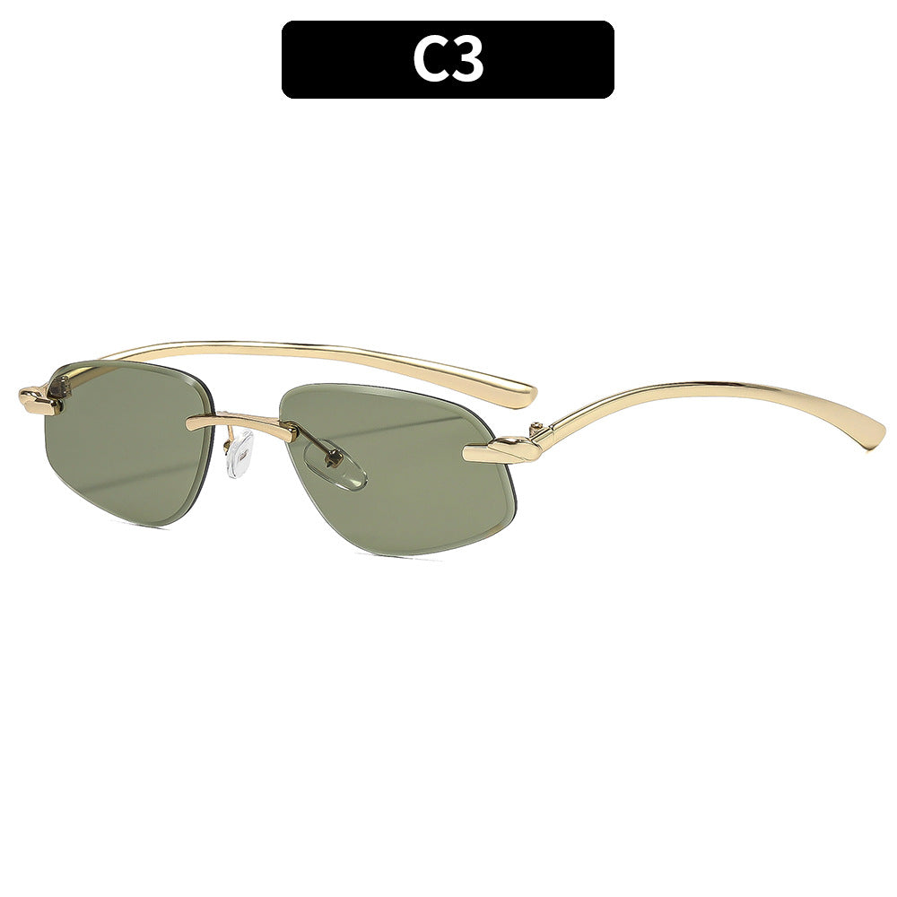 Stylische Minimalistische Rechteck-Sonnenbrillen