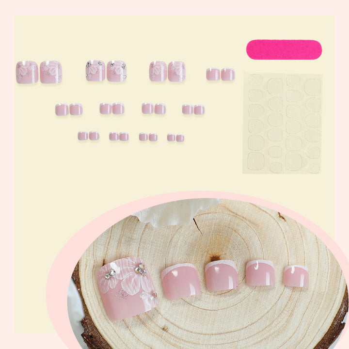 Premium Floral Press-On Nagelset Karnz 1788496129