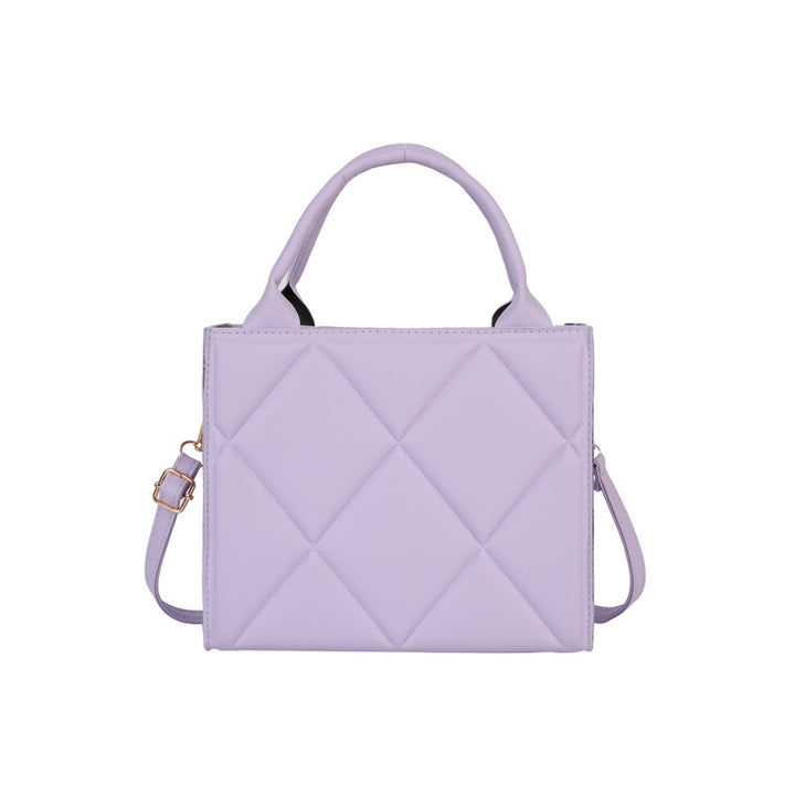 Gestepptes Leder Schulterhandtasche Karnz