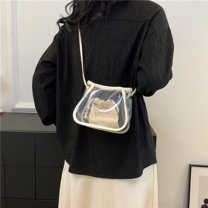 Transparente Mini-Eimer-Tasche Karnz