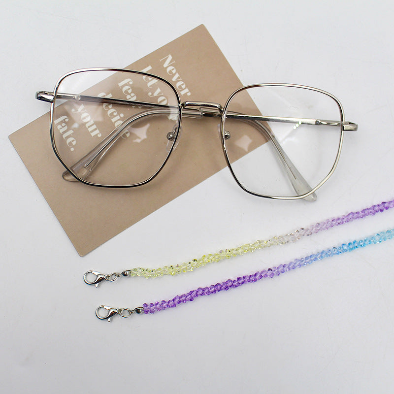 Elegante Kristallperlen Brille Kette Karnz