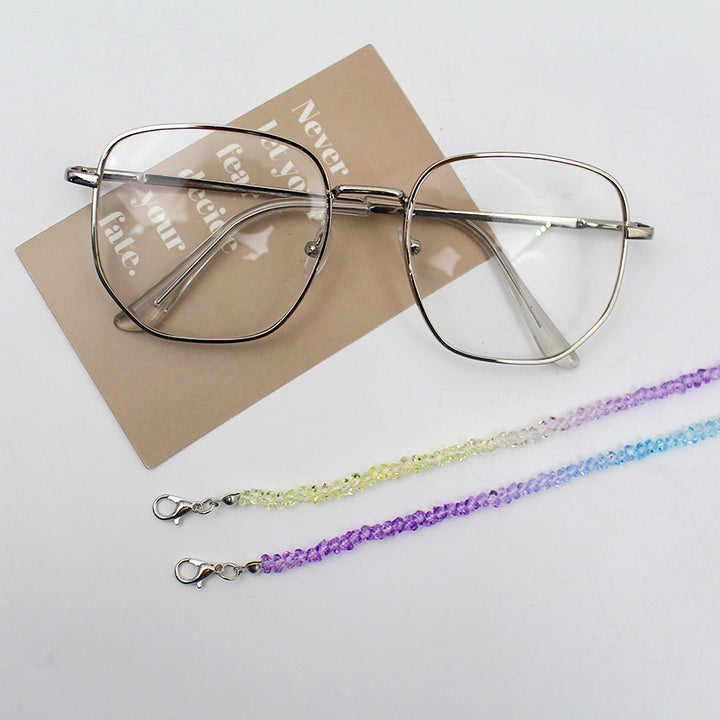 Elegante Kristallperlen Brille Kette Karnz