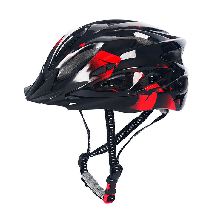 verstellbarer belüfteter Straßen- und Mountainbike-Helm mit Visier und hinten einstellbarem Fit Karnz