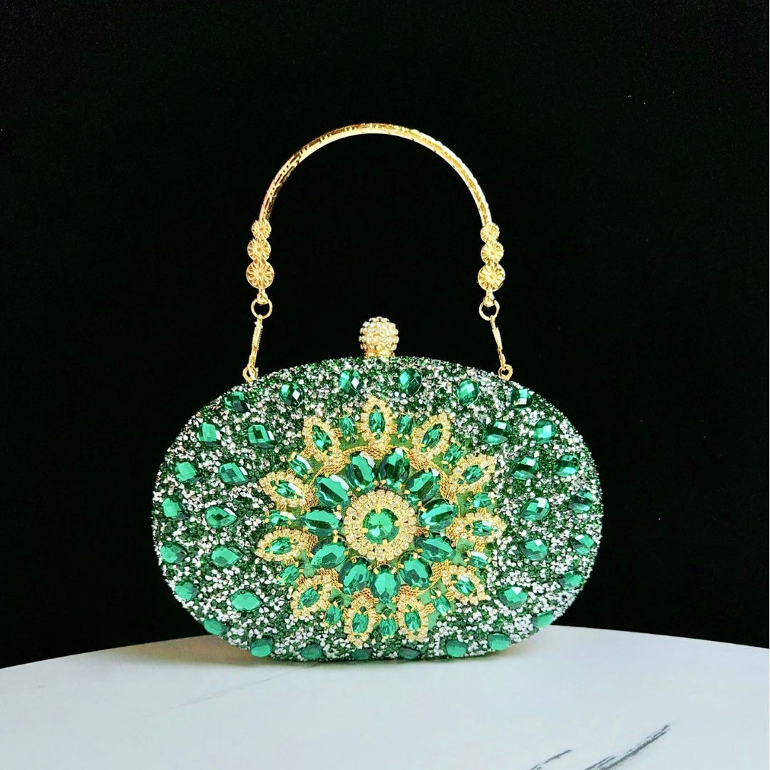 Dekorative verzierte Abendhandtasche