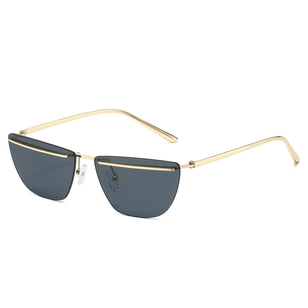 Moderne geometrische eckige Sonnenbrille Karnz