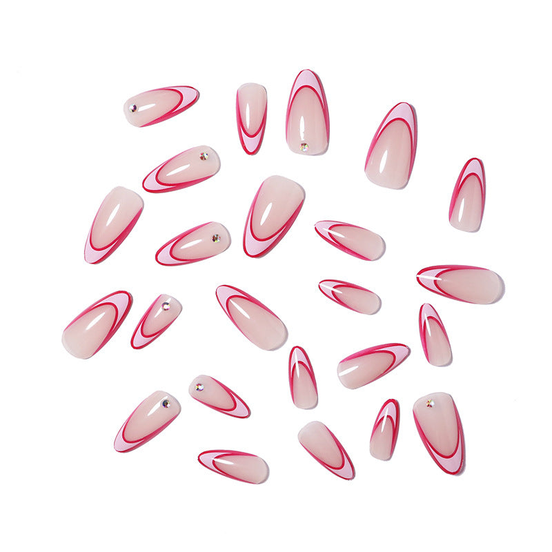Künstlerische Stiletto Nagelkunst Verlängerungen Karnz