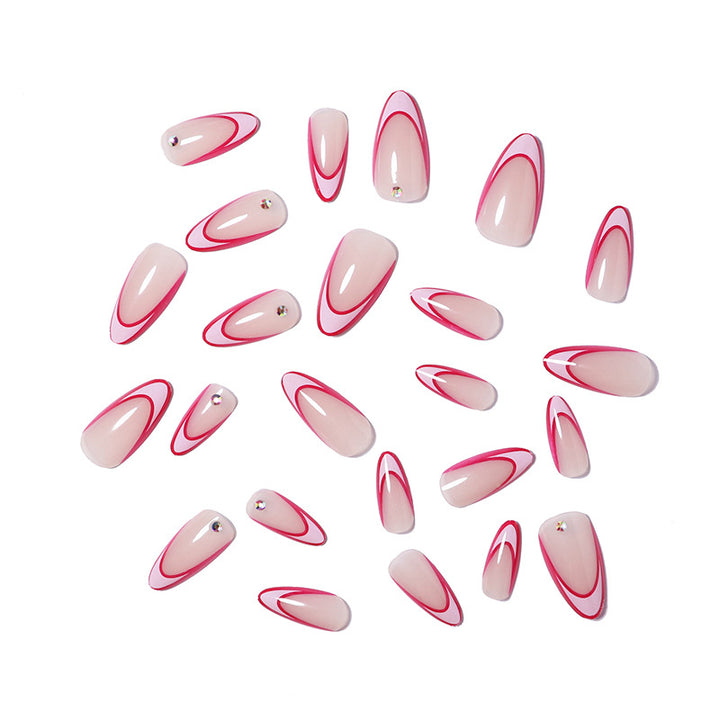 Künstlerische Stiletto Nagelkunst Verlängerungen Karnz