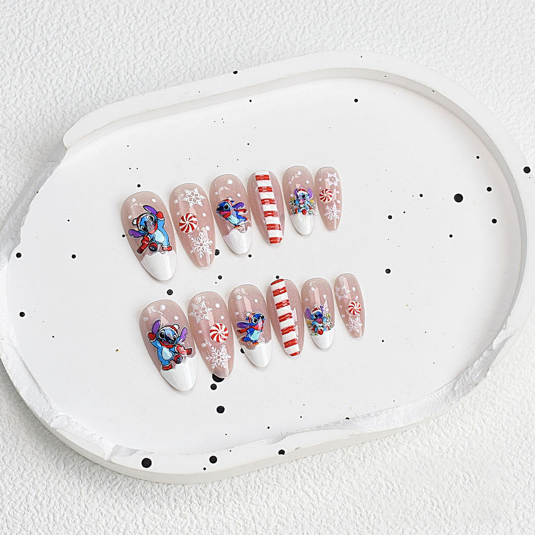 Vielseitiges Press-On Nagelset Karnz