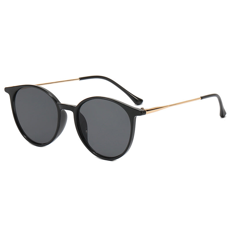 Damen modische runde Brille mit filigranem Design Karnz