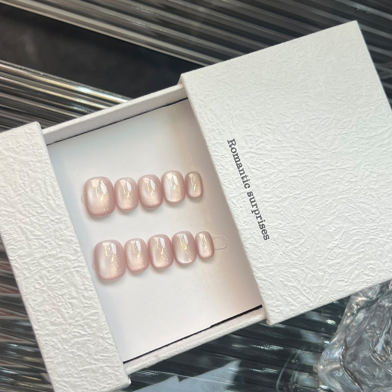 Elegante Glänzende Press-On-Nagelset