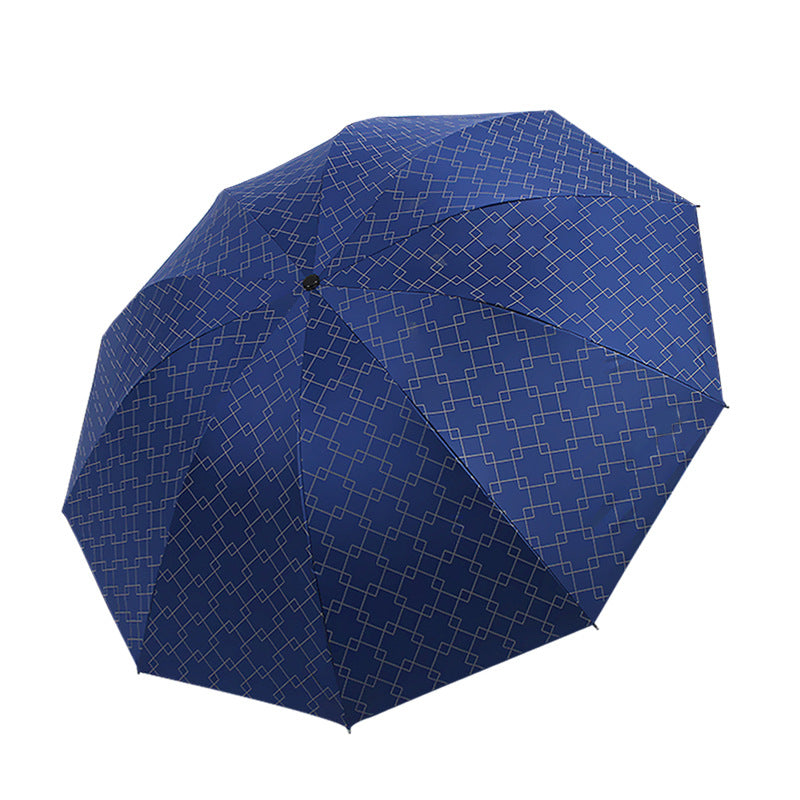 Damen Faltbarer Regenschirm mit modernem geometrischen Muster Karnz