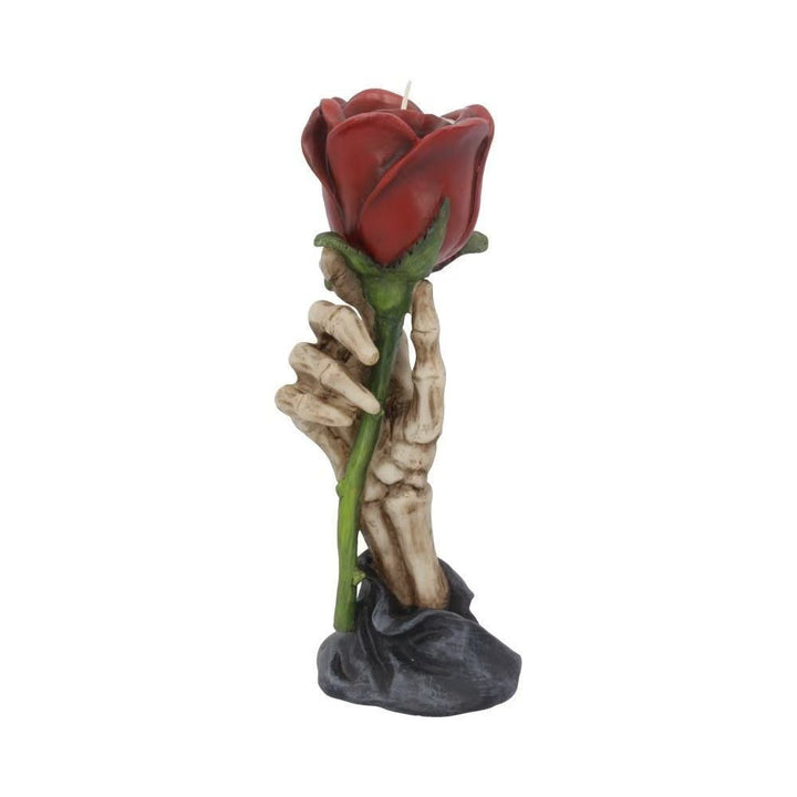 Gothic Skeleton Hand Rose Kerzenhalter Karnz