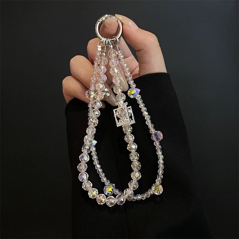 Eleganter Perlen Charm Schlüsselhalter Karnz