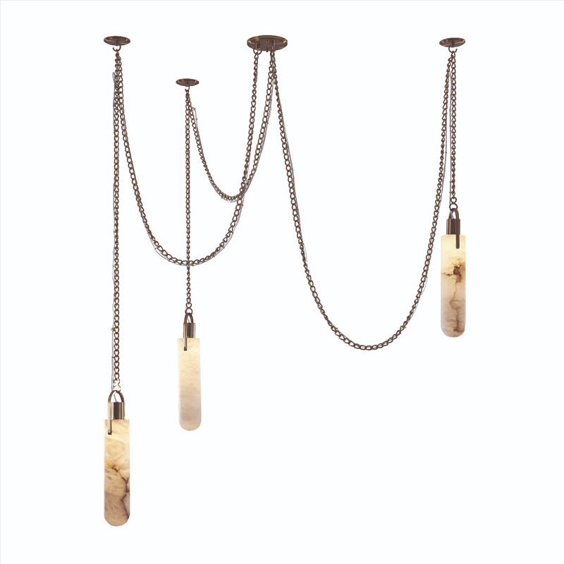 Moderne hängende Alabaster Pendelleuchte