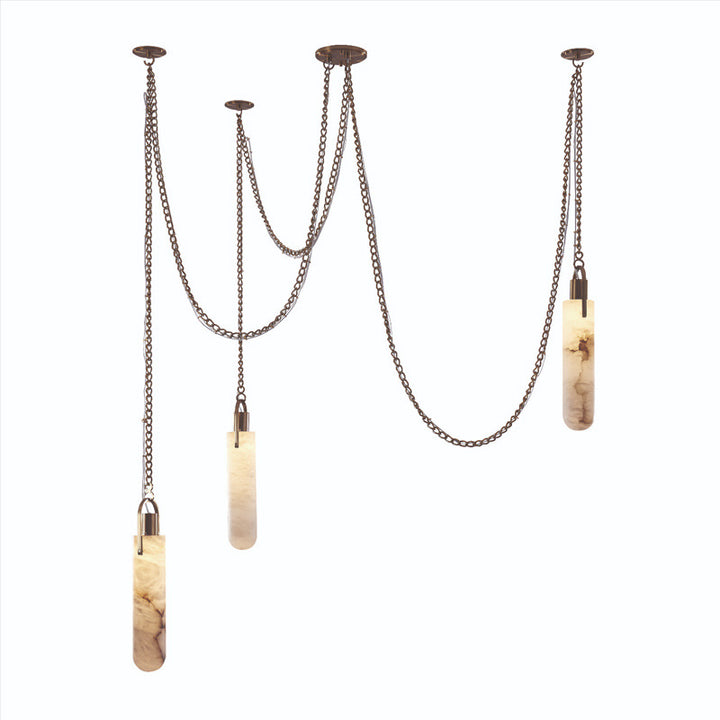 Moderne hängende Alabaster Pendelleuchte