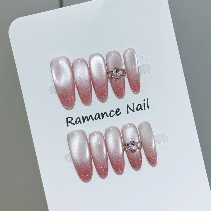 Elegante Ombre Druck-Nägel Karnz