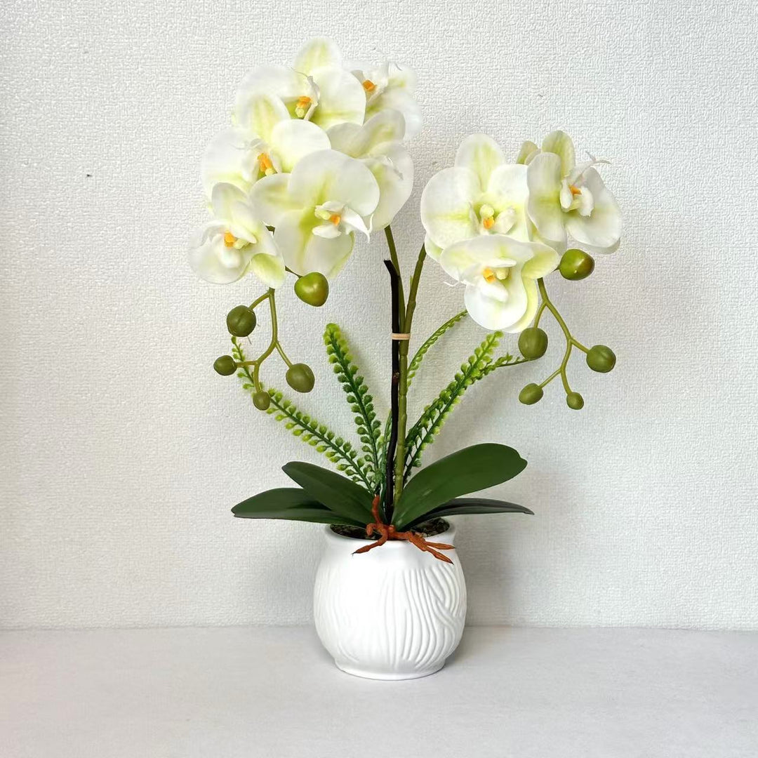 Elegante Künstliche Orchideenpflanzenanordnung für die Wohnraumdekoration